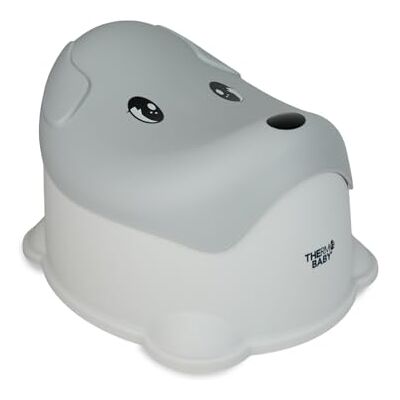 Thermobaby Speelse hondenpotje babypotje Kindertoilet zindelijkheidstrainingspotje Praktisch Comfortabel Gemakkelijk schoon te maken Grijs 18+ maanden Thermobaby Speelse hondenpotje babypotje Kindertoilet zindelijkheidstrainingspotje Praktisch Comfortabel Gemakkelijk schoon te maken Grijs 18+ maanden