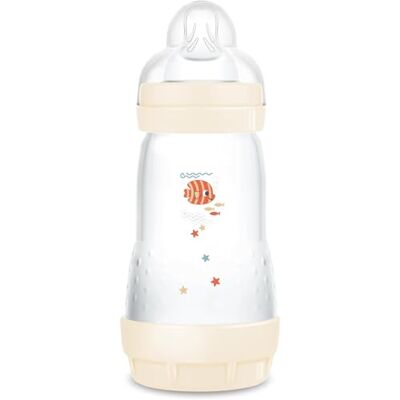 MAM Easy Start Antikoliek fles met zuiger van SkinSoftTM siliconen, 2 maanden, 260 ml, neutraal MAM Easy Start Antikoliek fles met zuiger van SkinSoftTM siliconen, 2 maanden, 260 ml, neutraal