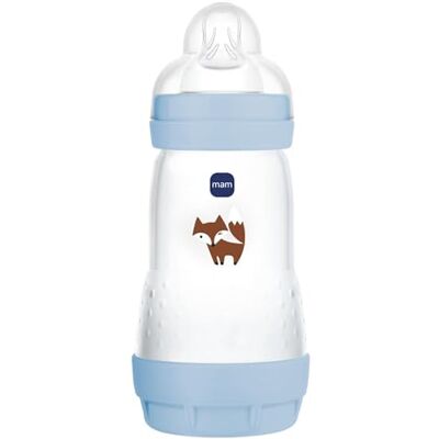 MAM Easy Start Anti-koliek fles 2+ maanden gemiddelde doorstroming (260 ml) Oceaan fles ter vermindering van koliek en ongemak van de baby babyfles compatibel met borstvoeding MAM Easy Start Anti-koliek fles 2+ maanden gemiddelde doorstroming (260 ml) Oceaan fles ter vermindering van koliek en ongemak van de baby babyfles compatibel met borstvoeding