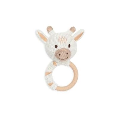 Jollein 101-007-67076 rammelaar, giraffe, wit/beige Jollein 101-007-67076 rammelaar, giraffe, wit/beige