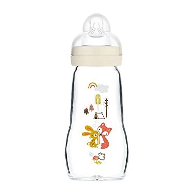 MAM Egel glazen fles wit 260 ml 0 tot 6 maanden speen stroom 2 MAM Egel glazen fles wit 260 ml 0 tot 6 maanden speen stroom 2