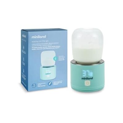 Miniland Warmy On the Go Draagbare flessenwarmer licht en compact met flessenadapter Miniland Warmy On the Go Draagbare flessenwarmer licht en compact met flessenadapter