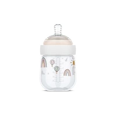 Mepal Mio babyfles Transparante dop voor opslag Anti-koliek Spiraalontwerp voorkomt verstoppingen Medische siliconen 165 ml Sunshine & Rainbow Mepal Mio babyfles Transparante dop voor opslag Anti-koliek Spiraalontwerp voorkomt verstoppingen Medische siliconen 165 ml Sunshine & Rainbow
