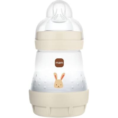 MAM Easy Start Anti-koliek fles 0+ maanden langzame doorstroming (160 ml) zand fles ter vermindering van koliek en klachten van de baby babyfles compatibel met borstvoeding MAM Easy Start Anti-koliek fles 0+ maanden langzame doorstroming (160 ml) zand fles ter vermindering van koliek en klachten van de baby babyfles compatibel met borstvoeding