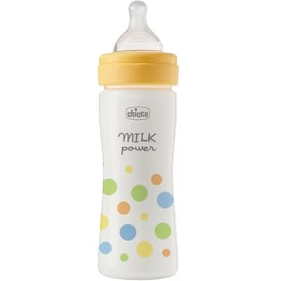 Chicco Perfect Easy fles met gemiddelde doorstroming, met Physio speen van zachte siliconen en Soft Sense-afwerking, anti-koliek, vermindert oprispingen en prikkelbaarheid, plastic fles van 250 ml, 2 m + Chicco Perfect Easy fles met gemiddelde doorstroming, met Physio speen van zachte siliconen en Soft Sense-afwerking, anti-koliek, vermindert oprispingen en prikkelbaarheid, plastic fles van 250 ml, 2 m +