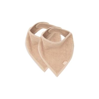 Jollein Set van 2 bandana slabbetjes ca. 37 x 24,5 cm Biscuit 029-867-00103 Jollein Set van 2 bandana slabbetjes ca. 37 x 24,5 cm Biscuit 029-867-00103