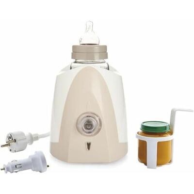 Thermobaby Flessenwarmer 2004, tweevoltage, ijsbruin Thermobaby Flessenwarmer 2004, tweevoltage, ijsbruin