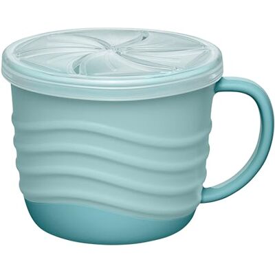 nip 2-in-1 snackbox, onbreekbare snackbeker met deksel voor baby's vanaf 9 maanden, gemaakt van meer dan 90% hernieuwbare grondstoffen. Ergonomische beker en nip 2-in-1 snackbox, onbreekbare snackbeker met deksel voor baby's vanaf 9 maanden, gemaakt van meer dan 90% hernieuwbare grondstoffen. Ergonomische beker en