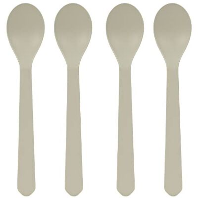 Lässig 4 stuks kinderlepels, melaminevrij, BPA-vrij, biocomposiet/spoon, warmgrijs Lässig 4 stuks kinderlepels, melaminevrij, BPA-vrij, biocomposiet/spoon, warmgrijs