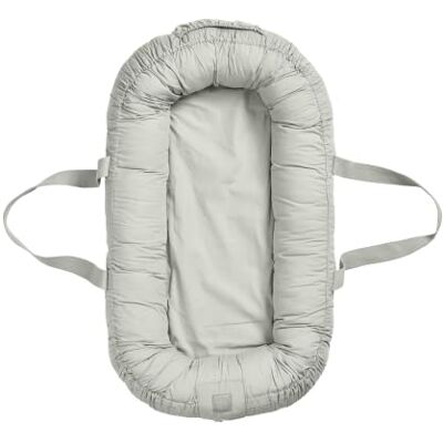 Elodie Details Baby Nest Pod Draagbare ligstoel voor een dutje of veilig reizen, wasbaar, 100% katoen, essentieel voor pasgeborenen, mineraalgroen Elodie Details Baby Nest Pod Draagbare ligstoel voor een dutje of veilig reizen, wasbaar, 100% katoen, essentieel voor pasgeborenen, mineraalgroen