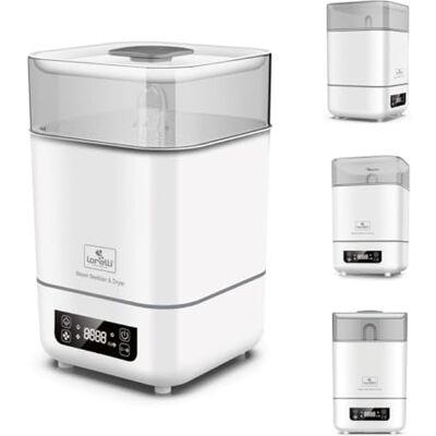 Lorelli 2-in-1 sterilisator en droger met touchscreen, 2 manden, kleuren: wit Lorelli 2-in-1 sterilisator en droger met touchscreen, 2 manden, kleuren: wit