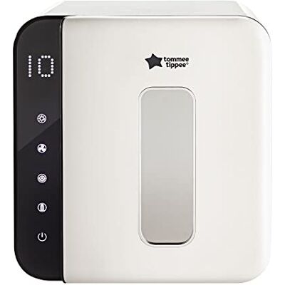 Tommee Tippee Ultra UV-sterilisator, drogen en bewaren, wit, voor flessen en accessoires, zonder stoom om virussen te doden en 99,9% van de schadelijke bacteriën Tommee Tippee Ultra UV-sterilisator, drogen en bewaren, wit, voor flessen en accessoires, zonder stoom om virussen te doden en 99,9% van de schadelijke bacteriën