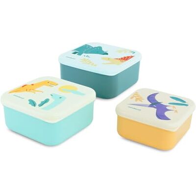Miniland Set van 3 lunchboxen voor kinderen in verschillende maten (Jurassic). Inclusief blikjes van 230 ml + 350 ml + 540 ml. Vaatwasmachinebestendig. Voedselcontainer voor babyvoeding Miniland Set van 3 lunchboxen voor kinderen in verschillende maten (Jurassic). Inclusief blikjes van 230 ml + 350 ml + 540 ml. Vaatwasmachinebestendig. Voedselcontainer voor babyvoeding