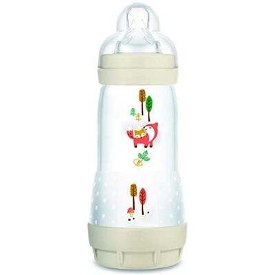 MAM Easy Start/anti-koliek fles "Nature" – 320 ml – linnen – speen debiet 3 – X1 MAM Easy Start/anti-koliek fles "Nature" – 320 ml – linnen – speen debiet 3 – X1