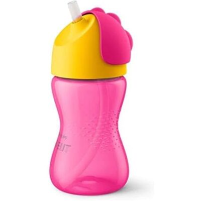 Philips AVENT 300 ml leerbeker voor meisjes met rietje Philips AVENT 300 ml leerbeker voor meisjes met rietje