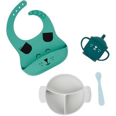 Babymoov LEARN'ISY lunchbox, 15-24 m, 1 kom, 1 beker, 1 slabbetje, 1 lepel, hond Babymoov LEARN'ISY lunchbox, 15-24 m, 1 kom, 1 beker, 1 slabbetje, 1 lepel, hond