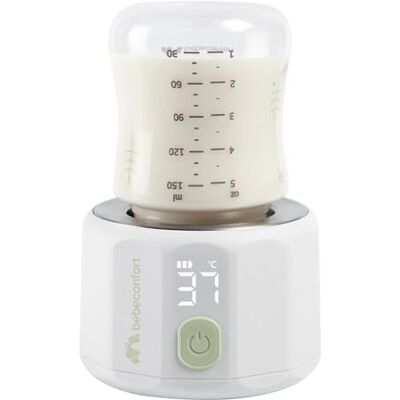 Bebeconfort Digitale flessenwarmer, draagbare flessenwarmer voor baby's, compact, 6,5 x 6,5 x 8 cm, licht gewicht (280 g), digitaal display, duurzame batterij, temperatuurregeling Bebeconfort Digitale flessenwarmer, draagbare flessenwarmer voor baby's, compact, 6,5 x 6,5 x 8 cm, licht gewicht (280 g), digitaal display, duurzame batterij, temperatuurregeling