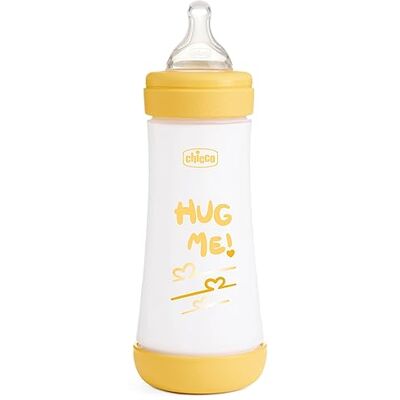 Chicco Perfect 5 fles, anti-koliekfles, 300 ml, snelle doorstroming, baby 4 m+, siliconen speen, biologisch functioneel, 300 ml, met Intui-Flow-systeem Chicco Perfect 5 fles, anti-koliekfles, 300 ml, snelle doorstroming, baby 4 m+, siliconen speen, biologisch functioneel, 300 ml, met Intui-Flow-systeem