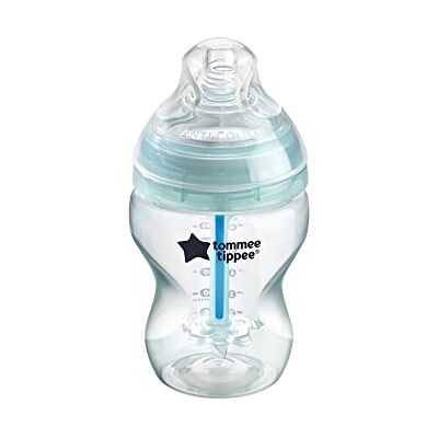 Tommee Tippee Anti-koliek fles, speen die de moederborst imiteert met uniek anti-koliek ventilatiesysteem, 260 ml, 1 stuk Tommee Tippee Anti-koliek fles, speen die de moederborst imiteert met uniek anti-koliek ventilatiesysteem, 260 ml, 1 stuk