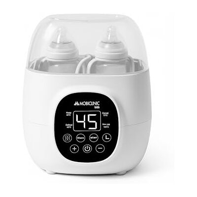Mobiclinic ®, Flessenwarmer en sterilisator, 6-in-1, dubbele capaciteit, ontdooien, programmeerbaar, temperatuurbehoud, snel opwarmen, lcd-display, compact, draagbaar, Bibidu Mobiclinic ®, Flessenwarmer en sterilisator, 6-in-1, dubbele capaciteit, ontdooien, programmeerbaar, temperatuurbehoud, snel opwarmen, lcd-display, compact, draagbaar, Bibidu