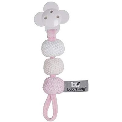BO BABY'S ONLY Baby's Only fopspeenkoord zeer lichtroze/roze/wit BO BABY'S ONLY Baby's Only fopspeenkoord zeer lichtroze/roze/wit
