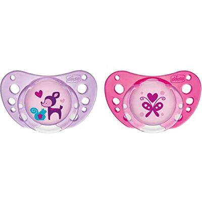 Chicco Physio Air Fopspeen van rubber, 2 stuks, 6-12 maanden, verschillende kleuren Chicco Physio Air Fopspeen van rubber, 2 stuks, 6-12 maanden, verschillende kleuren