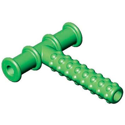 Chewy Tubes Speech P.A. Chewy orale buis bijtring, groen met texturen Chewy Tubes Speech P.A. Chewy orale buis bijtring, groen met texturen