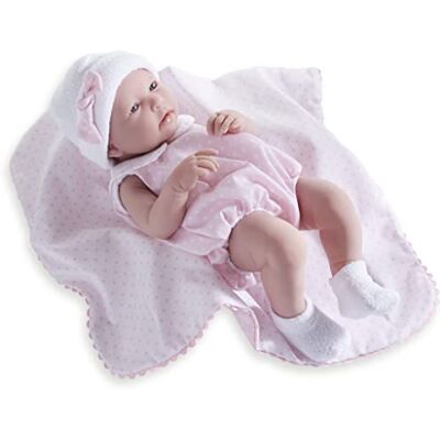 JC TOYS La Newborn Realistische 17 "anatomisch correcte " REAL GIRL "Babypop, roze JC TOYS La Newborn Realistische 17 "anatomisch correcte " REAL GIRL "Babypop, roze