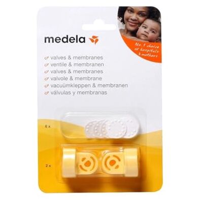 Medela Set met ventielen en membranen voor melkschieten, set met 2 ventielen en 6 membranen Medela Set met ventielen en membranen voor melkschieten, set met 2 ventielen en 6 membranen