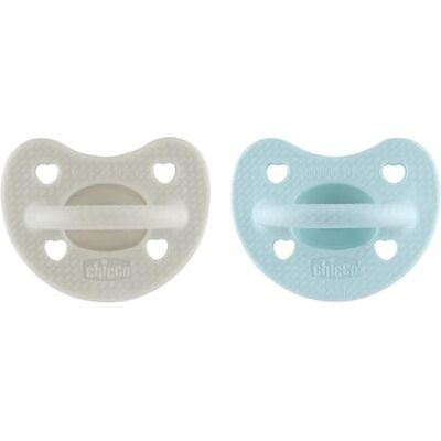 Chicco Physio Luxe rubberen vorm, siliconen fopspeen 6-16 maanden, set zachte en delicate stickers, ondersteunen de fysiologische ademhaling en bevorderen de juiste mondontwikkeling, 2 stuks, baby Chicco Physio Luxe rubberen vorm, siliconen fopspeen 6-16 maanden, set zachte en delicate stickers, ondersteunen de fysiologische ademhaling en bevorderen de juiste mondontwikkeling, 2 stuks, baby
