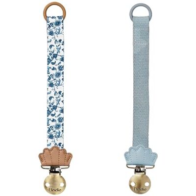 Elodie Details Set van 2 duurzame fopspeenkettingen met clip, BPA-vrij, van gerecycled polyester, fopspeenketting voor jongens en meisjes, motief tuinluipaarddoek, zonneblauw Elodie Details Set van 2 duurzame fopspeenkettingen met clip, BPA-vrij, van gerecycled polyester, fopspeenketting voor jongens en meisjes, motief tuinluipaarddoek, zonneblauw