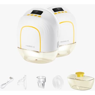 Medela Melody InBra Tire-lait portable double (2x Tire-lait simple), mains libres – Ultra-Soft Fit, Easy Pump&Store, All-in-one, performance puissante, 2 modes & 9 niveaux, port USB-C Medela Melody InBra Tire-lait portable double (2x Tire-lait simple), mains libres – Ultra-Soft Fit, Easy Pump&Store, All-in-one, performance puissante, 2 modes & 9 niveaux, port USB-C