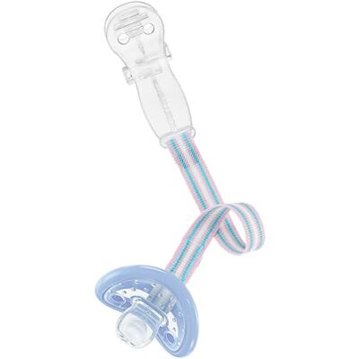 Curaprox Fopspeenclip voor baby's, houdt fopspenen en bijtringen schoon en gesloten, lichte clip, gecertificeerd volgens EN 12586, vanaf de geboorte, transparant/ontworpen in Zwitserland Curaprox Fopspeenclip voor baby's, houdt fopspenen en bijtringen schoon en gesloten, lichte clip, gecertificeerd volgens EN 12586, vanaf de geboorte, transparant/ontworpen in Zwitserland