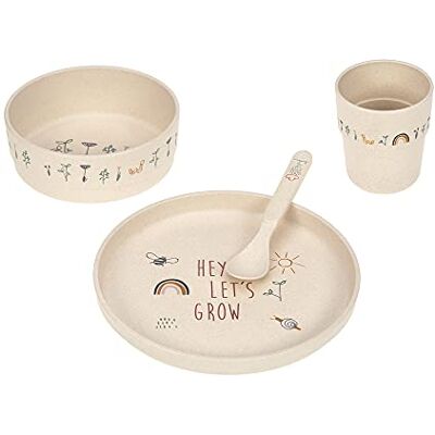 Lässig Kinderservies set bord schaal beker lepel tafelservies kinderenbordenset PP/Cellulose Garden Explorer 1310062964 Lässig Kinderservies set bord schaal beker lepel tafelservies kinderenbordenset PP/Cellulose Garden Explorer 1310062964