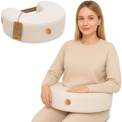 Totsy Baby Klein voedingskussen, 120 cm, voedingskussen, compact, klein voedingskussen, borstvoedingskussen, borstvoedingskussen, voor reizen, slaap, beige Totsy Baby Klein voedingskussen, 120 cm, voedingskussen, compact, klein voedingskussen, borstvoedingskussen, borstvoedingskussen, voor reizen, slaap, beige