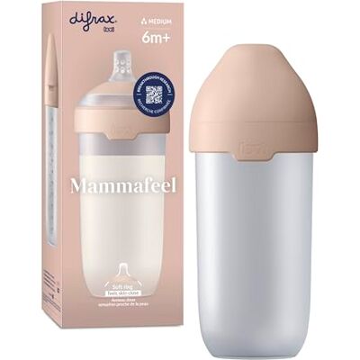 Difrax LOVI Mammafeel babyfles, 330 ml, dynamische speen, geschikt voor borstvoeding, BPA-vrij Difrax LOVI Mammafeel babyfles, 330 ml, dynamische speen, geschikt voor borstvoeding, BPA-vrij