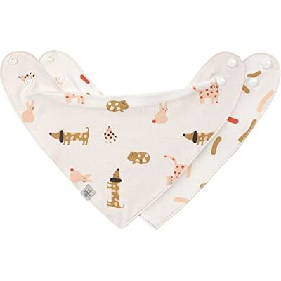Lässig Bavoir bébé écharpe triangle set 2 pcs. Coton bio bouton-pression réversible/Baby Bandana Little Mateys spicy orange Lässig Bavoir bébé écharpe triangle set 2 pcs. Coton bio bouton-pression réversible/Baby Bandana Little Mateys spicy orange