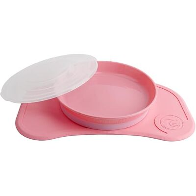 Twistshake Click Mat Mini + Plate Baby Non-Slip Tableware Set Baby Plate + Baby Placemat (31 x 17) BPA-vrij Baby Weaning Plate Baby Suction Plate Voedseltrainingsplaat voor kinderen 6 m+ Roze Twistshake Click Mat Mini + Plate Baby Non-Slip Tableware Set Baby Plate + Baby Placemat (31 x 17) BPA-vrij Baby Weaning Plate Baby Suction Plate Voedseltrainingsplaat voor kinderen 6 m+ Roze