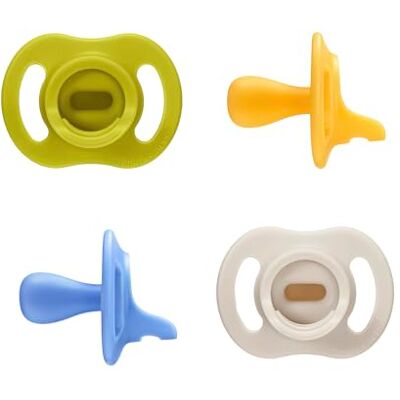 Tommee Tippee StayPut, ultralicht, 6-18 m, 4 stuks, siliconen fopspeen uit één stuk Tommee Tippee StayPut, ultralicht, 6-18 m, 4 stuks, siliconen fopspeen uit één stuk