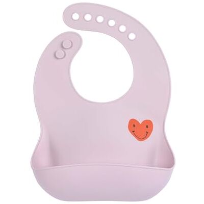 Lässig Babyslabbetje van siliconen, slabbetje voor jonge kinderen, met vaatwasmachinebestendige opvangbak/Happy Rascals Heart Lässig Babyslabbetje van siliconen, slabbetje voor jonge kinderen, met vaatwasmachinebestendige opvangbak/Happy Rascals Heart