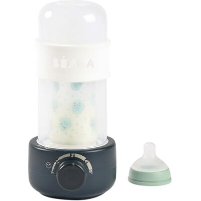 Béaba , Flessenwarmer/kleine potten, sterilisator voor flessen, fopspenen, moedermelkwarmer, zachte stoom, snelle verwarming, babymelk second, nachtblauw Béaba , Flessenwarmer/kleine potten, sterilisator voor flessen, fopspenen, moedermelkwarmer, zachte stoom, snelle verwarming, babymelk second, nachtblauw