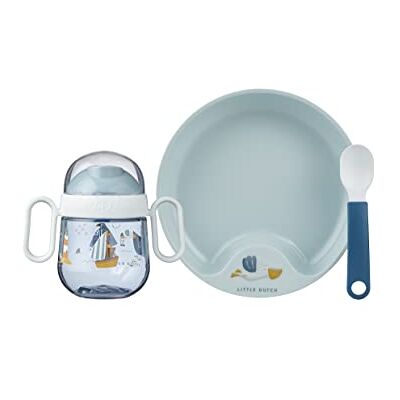 Mepal Mio 3-delige babyserviesset Inclusief lekvrije drinkbeker en trainingsbord en lepel Vaatwasmachinebestendig en BPA-vrij Sailors Bay Mepal Mio 3-delige babyserviesset Inclusief lekvrije drinkbeker en trainingsbord en lepel Vaatwasmachinebestendig en BPA-vrij Sailors Bay