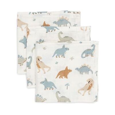 Jollein 537-848-67100 Roarsome chiffon slabbetjes, 31 x 31 cm, 3 stuks Jollein 537-848-67100 Roarsome chiffon slabbetjes, 31 x 31 cm, 3 stuks