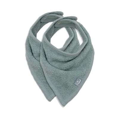 Jollein Babyslabbetjes, bandana, zeegroen, 100% katoen, met klittenbandsluiting, 2 stuks Jollein Babyslabbetjes, bandana, zeegroen, 100% katoen, met klittenbandsluiting, 2 stuks