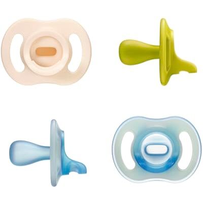 Tommee Tippee StayPut Ultralichte fopspenen, dag en nacht, 6-18 m, 4 stuks, siliconen fopspeen uit één stuk, voelt zacht aan op de huid Tommee Tippee StayPut Ultralichte fopspenen, dag en nacht, 6-18 m, 4 stuks, siliconen fopspeen uit één stuk, voelt zacht aan op de huid