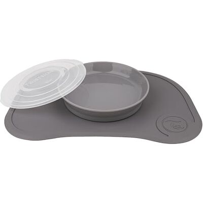 Twistshake Click Mat Mini Plate Baby Non-Slip Tableware Set Baby Plate + Baby Placemat (31 x 17) BPA-vrij Baby Weaning Plate Baby Suction Plate Voedsel Training Plate voor Kinderen 6 m+ Grijs Twistshake Click Mat Mini Plate Baby Non-Slip Tableware Set Baby Plate + Baby Placemat (31 x 17) BPA-vrij Baby Weaning Plate Baby Suction Plate Voedsel Training Plate voor Kinderen 6 m+ Grijs