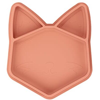 Babymoov Siliconen bord met vakken ISY PLATE vos terracotta Babymoov Siliconen bord met vakken ISY PLATE vos terracotta