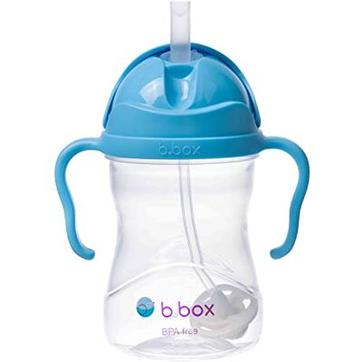 b.box Sippy Cup met gewogen stro en gemakkelijke handgreep, herbruikbare waterfles voor baby met eenvoudig flip-top deksel b.box Sippy Cup met gewogen stro en gemakkelijke handgreep, herbruikbare waterfles voor baby met eenvoudig flip-top deksel
