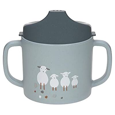 Lässig Drinkbeker voor kinderen met handvat en afneembaar deksel, 150 ml, Sippy Cup Tiny Farmer Sheep/Goose Blue Lässig Drinkbeker voor kinderen met handvat en afneembaar deksel, 150 ml, Sippy Cup Tiny Farmer Sheep/Goose Blue