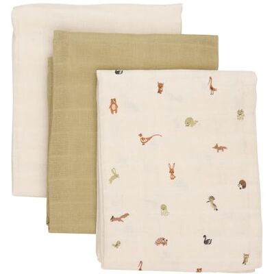 pippi 3-pack uniseks baby luiers stoffen luiers 70x70cm pippi 3-pack uniseks baby luiers stoffen luiers 70x70cm